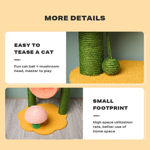 Sunflower Cat Climbing Frame Scratching Post Toy | Interactive Feline Fun