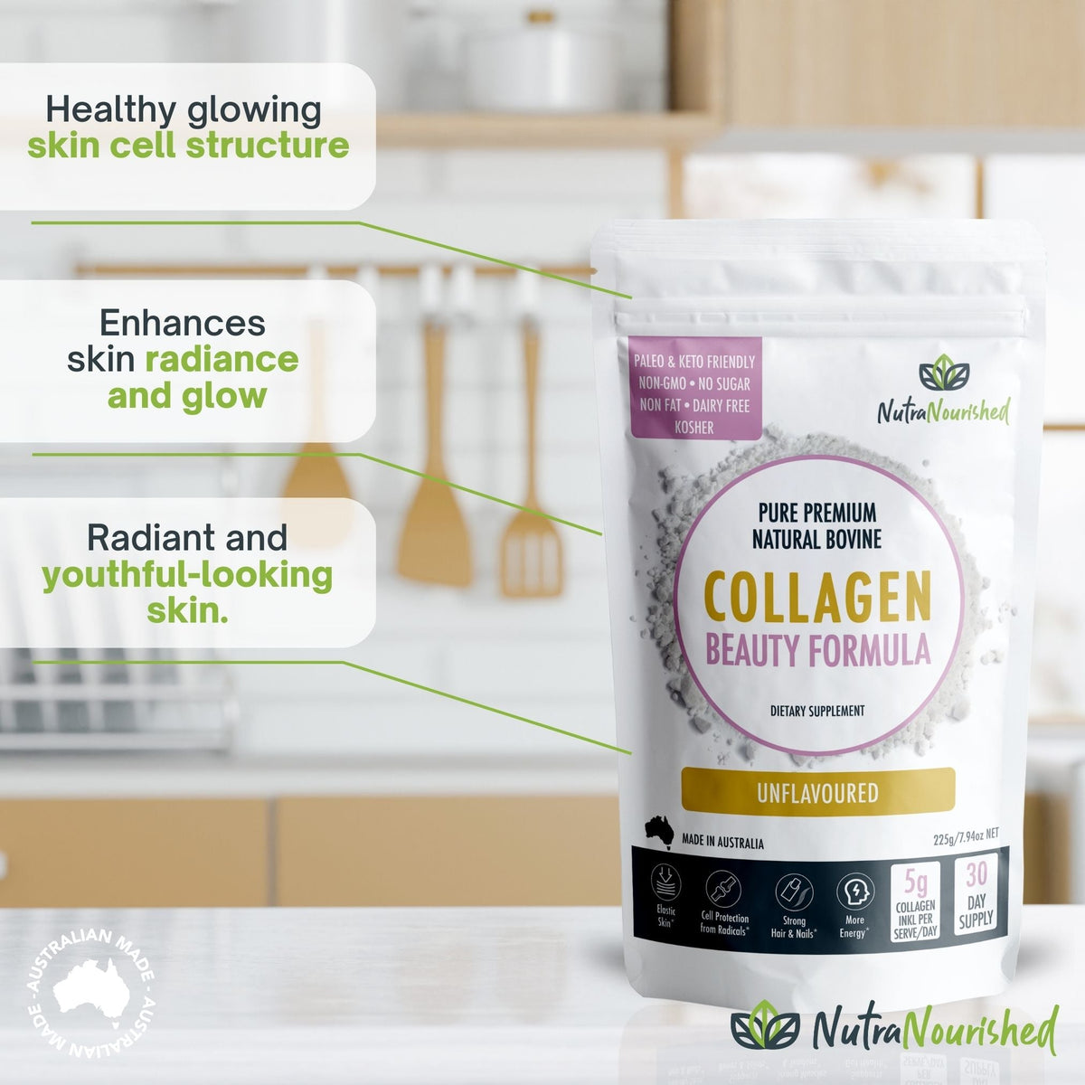 Unflavored Collagen Beauty Formula Supplements