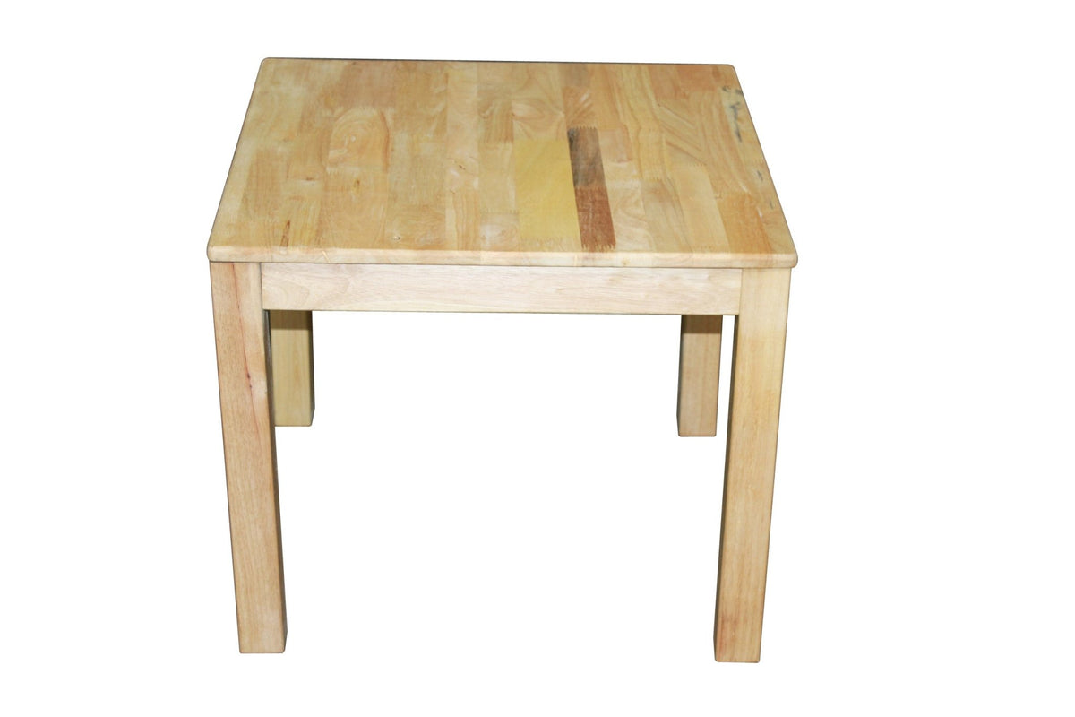 Rubberwood Square Table The Hippie House