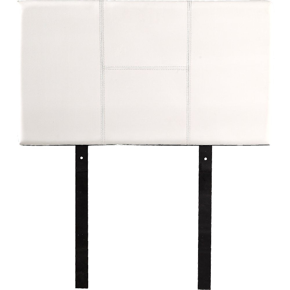 PU Leather Single Bed Headboard Bedhead - White