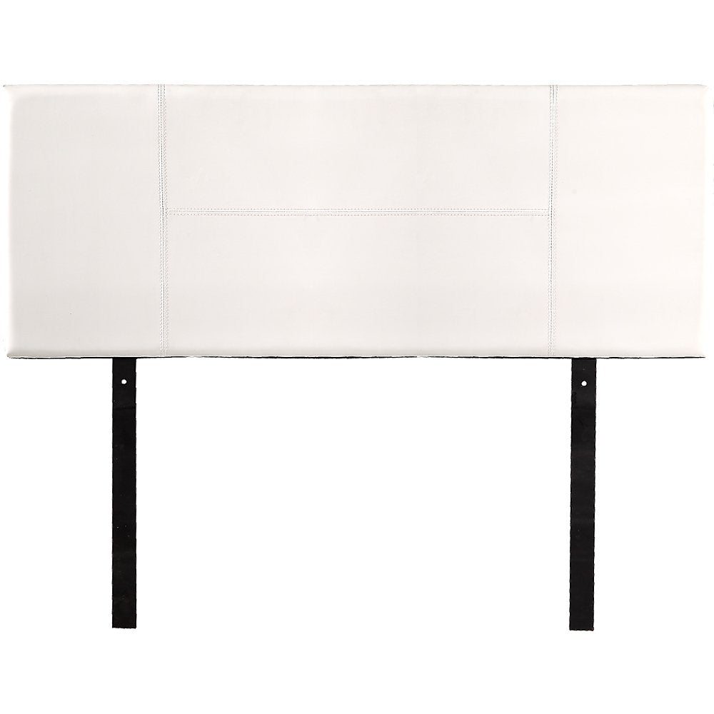 PU Leather Double Bed Headboard Bedhead - White