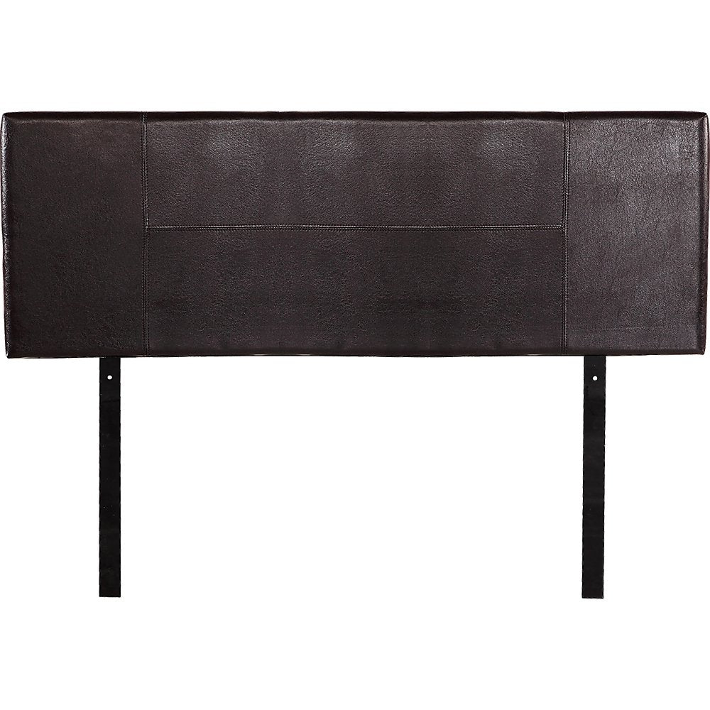 PU Leather Queen Bed Headboard Bedhead - Brown