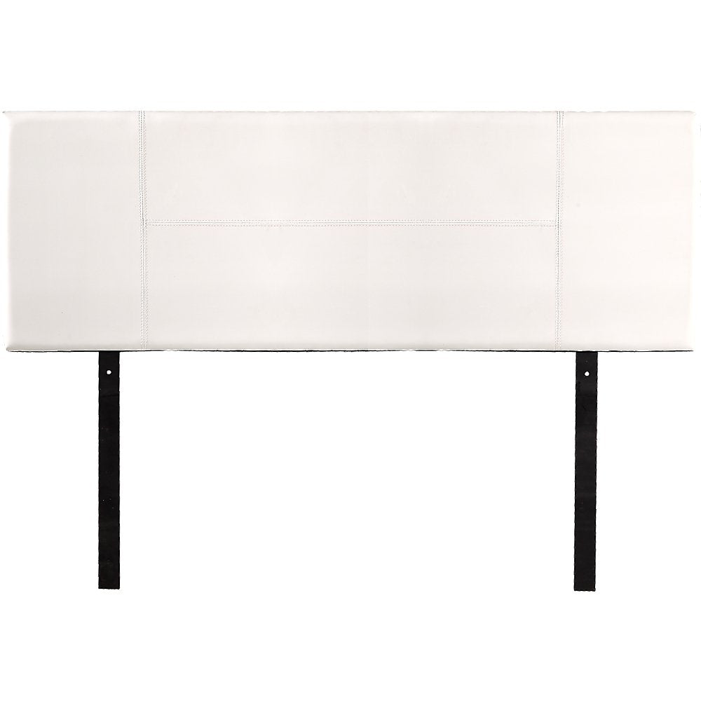 PU Leather Queen Bed Headboard Bedhead - White