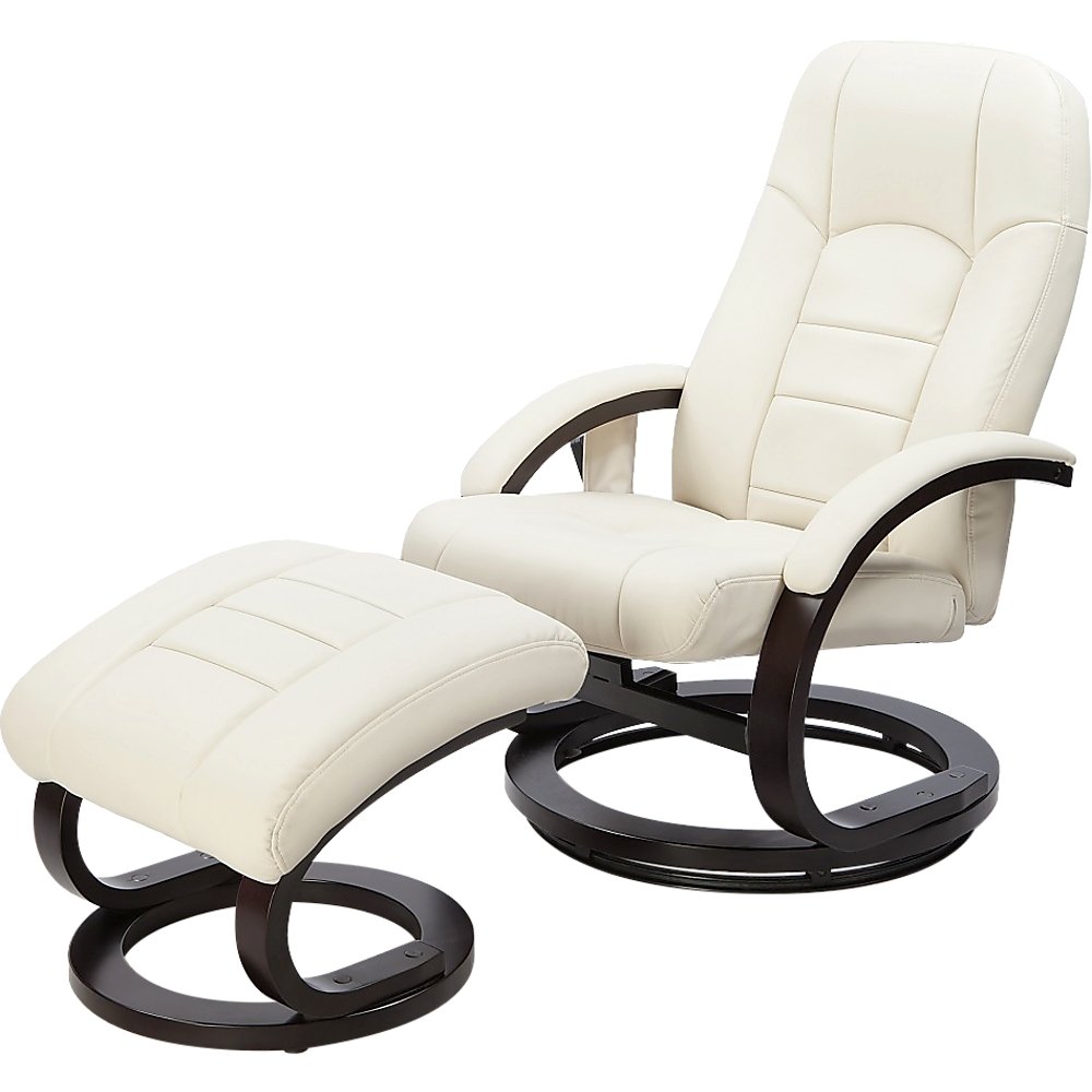 PU Leather Massage Chair Recliner Ottoman Lounge Remote