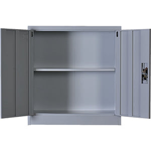 Two-Door Shelf Office Gym Filing Storage Locker Cabinet Safe