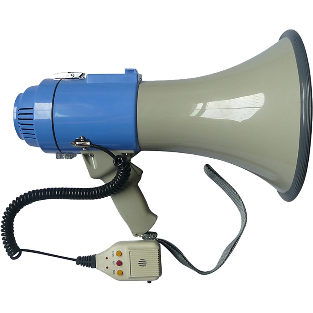 25W Megaphone PA System Loud Speaker Voice Recorder