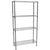 Modular Chrome Wire Storage Shelf 900 x 350 x 1800 Steel Shelving