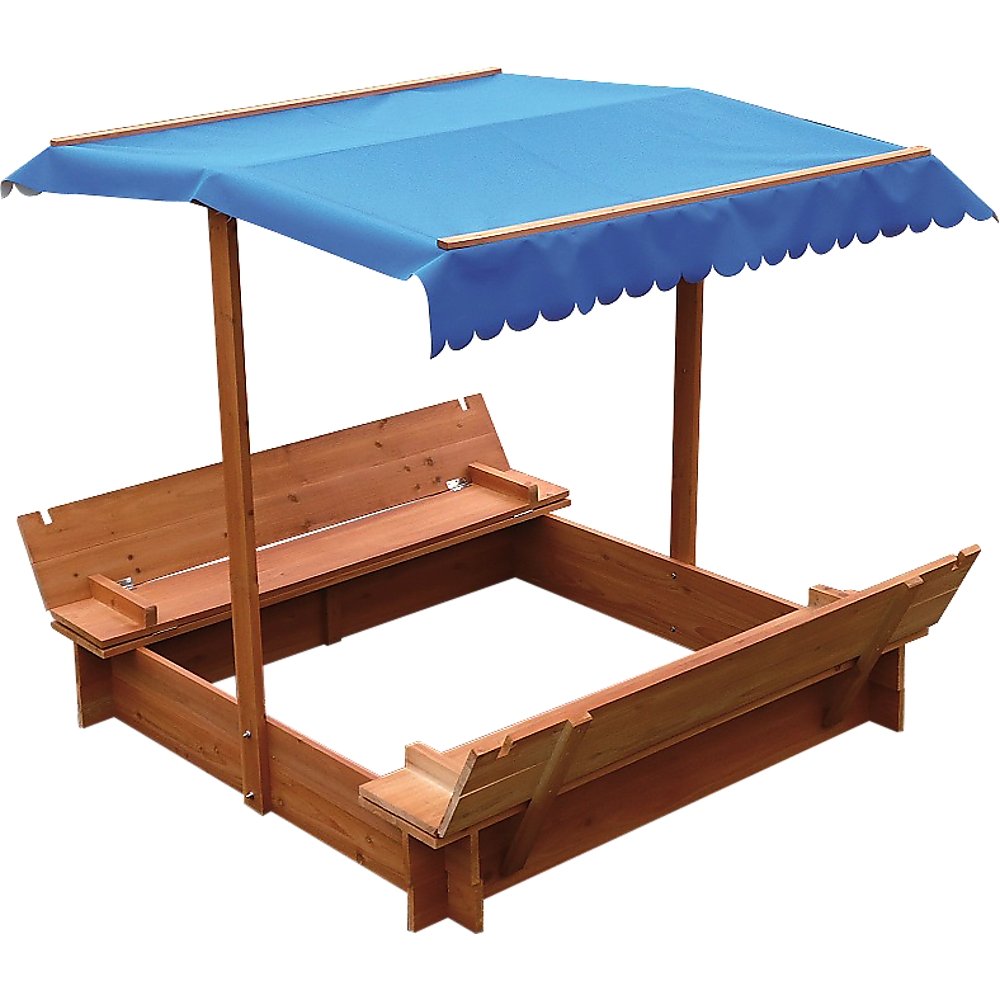 Kids Wooden Toy Sandpit with Canopy