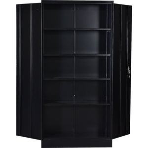 Two-Door Shelf Office Gym Filing Storage Locker Cabinet Safe