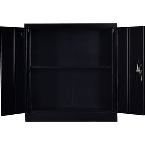 Two-Door Shelf Office Gym Filing Storage Locker Cabinet Safe