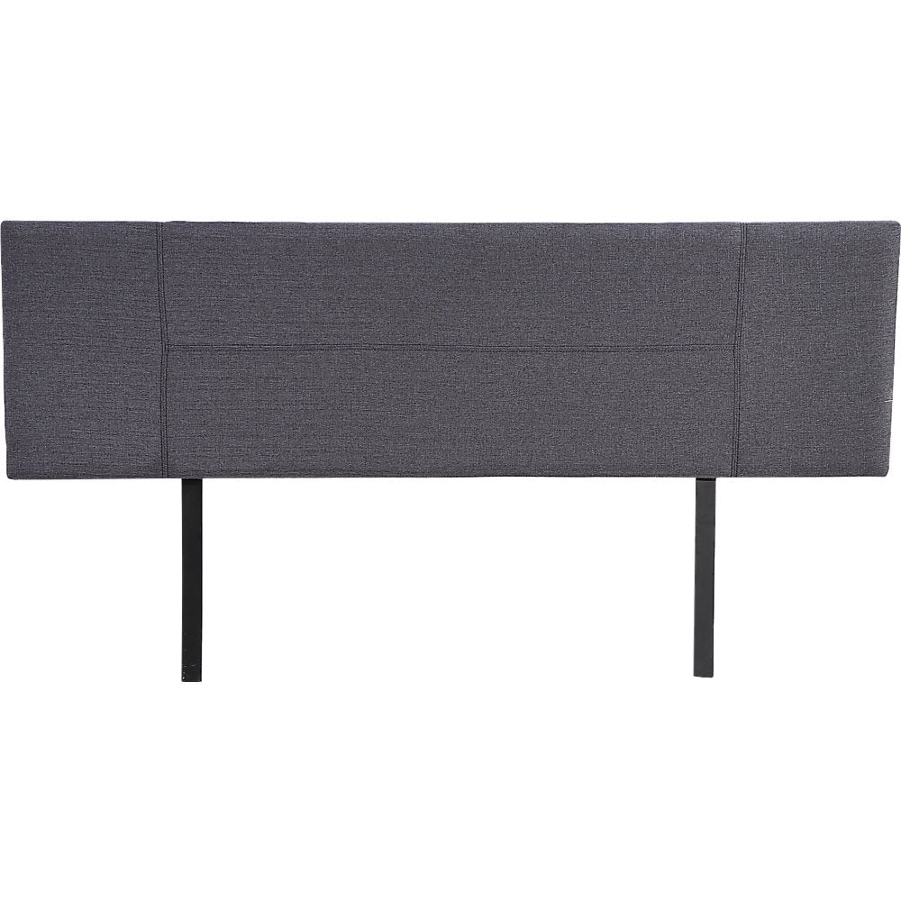 Linen Fabric King Bed Headboard Bedhead - Grey