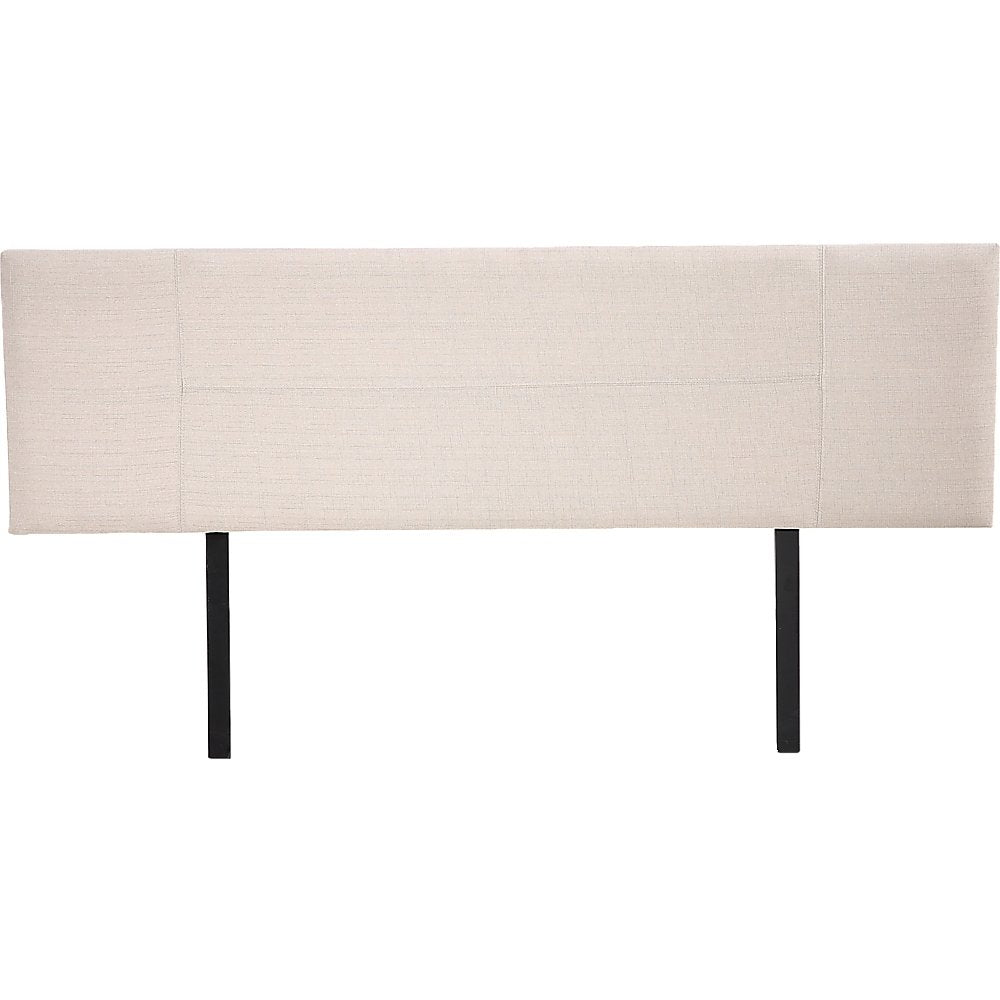 Linen Fabric King Bed Headboard Bedhead - Beige