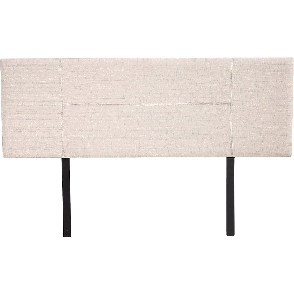 Linen Fabric Queen Bed Headboard Bedhead - Beige