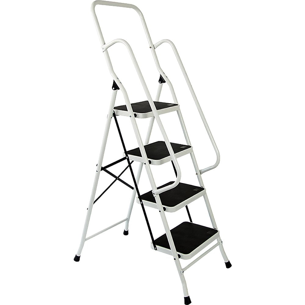 Foldable Non Slip 4 Step Steel Ladder