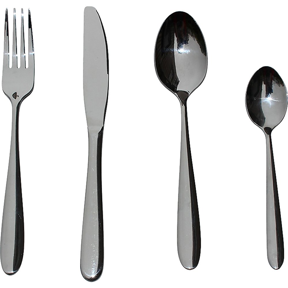 32 Piece Stainless Steel Cutlery Set Knives Fork Spoon Teaspoon