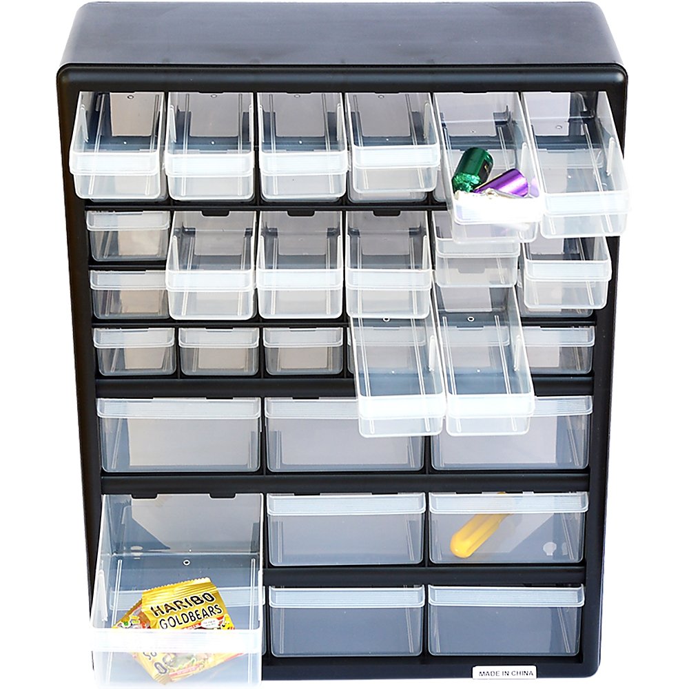 Storage Cabinet Drawers 39 Plastic Tool Box Containers Organiser Cupboard