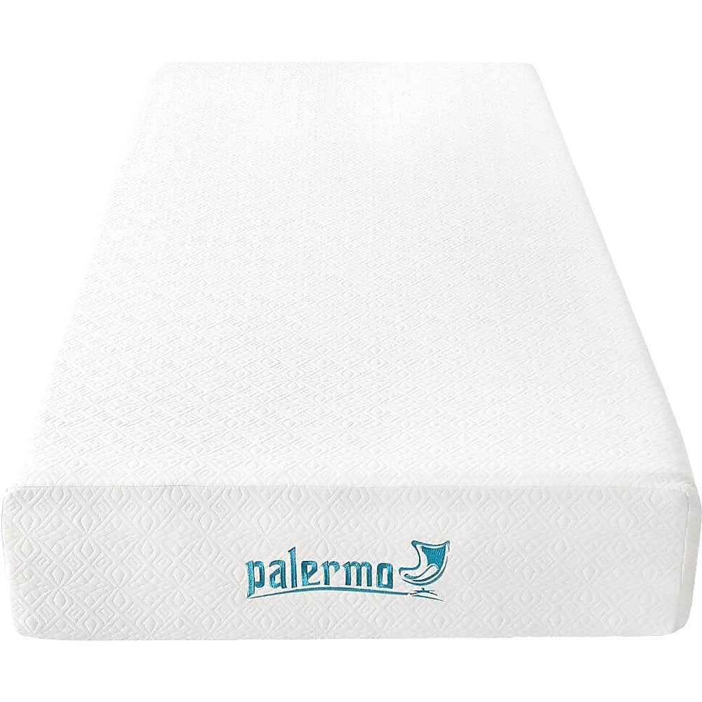 Palermo Single 25cm Gel Memory Foam Mattress - Dual-Layered - CertiPUR-US Certified