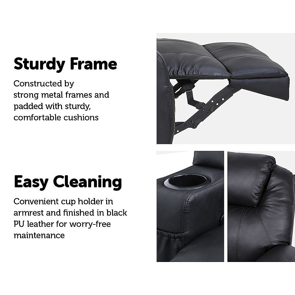 360 Degree Swivel Massage Sofa Recliner Chair