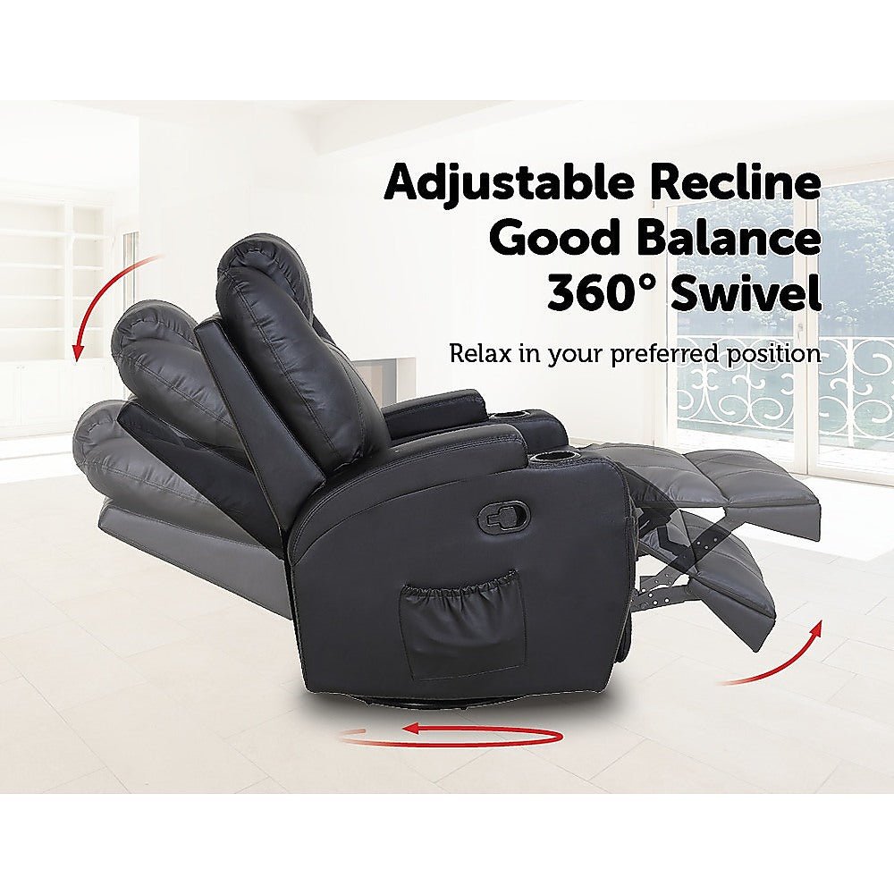 360 Degree Swivel Massage Sofa Recliner Chair