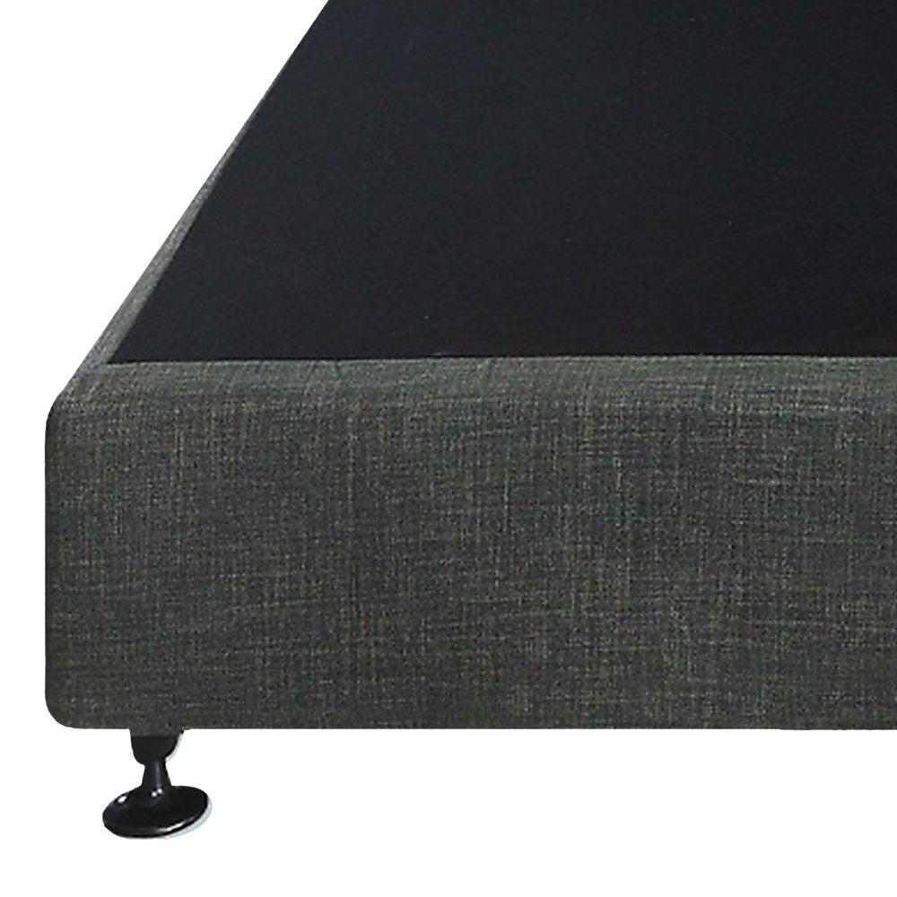 Palermo King Ensemble Bed Base Platinum Graphite Linen Fabric