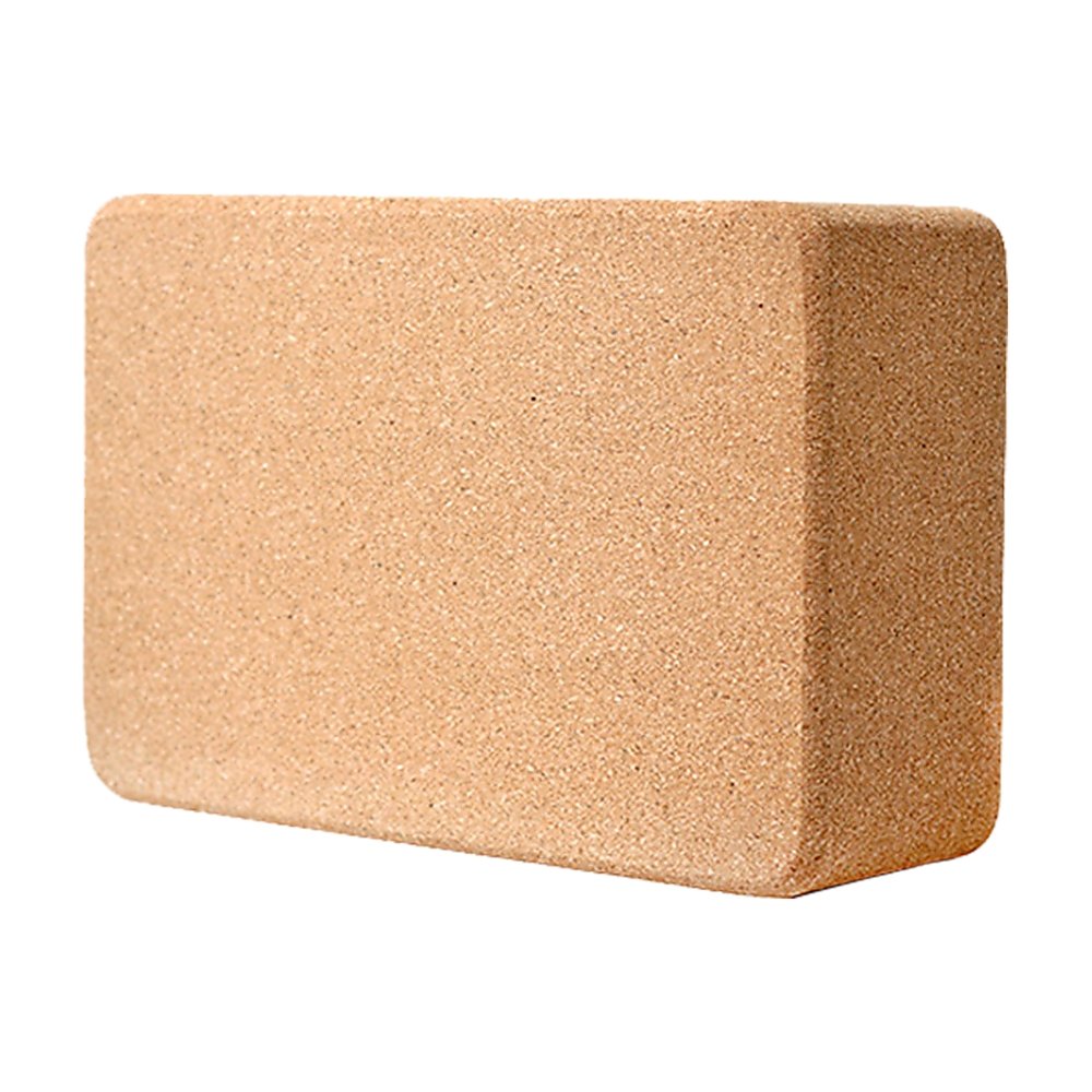 2x ECO-Friendly Cork Yoga Block Organic Yoga Prop Accessory Exercise Brick