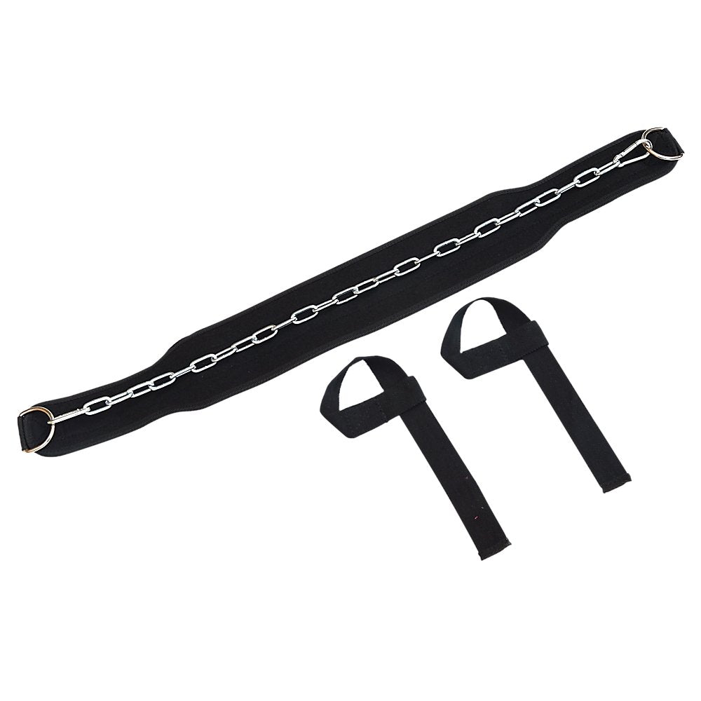 Weight Lifting Belt Gym Back Pull Up Chain Dipping Dip Body Building Training