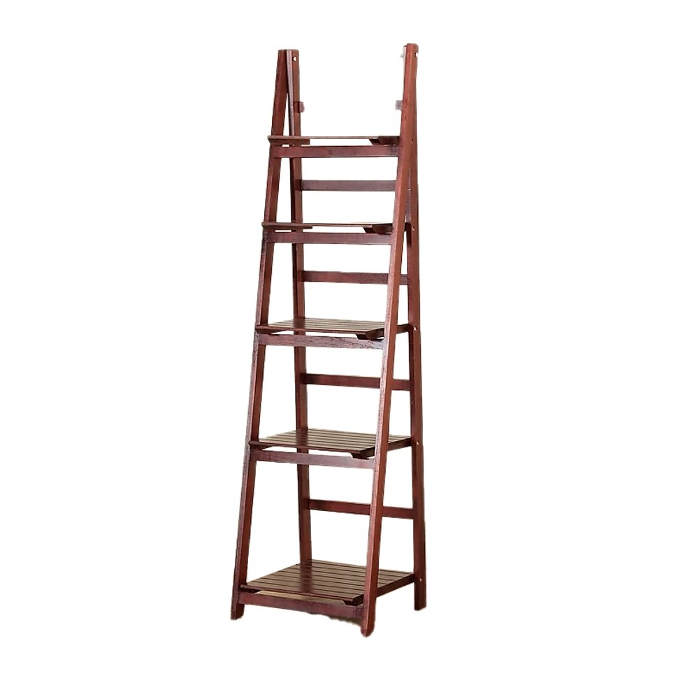 Wooden Ladder Shelf - 5 Tier