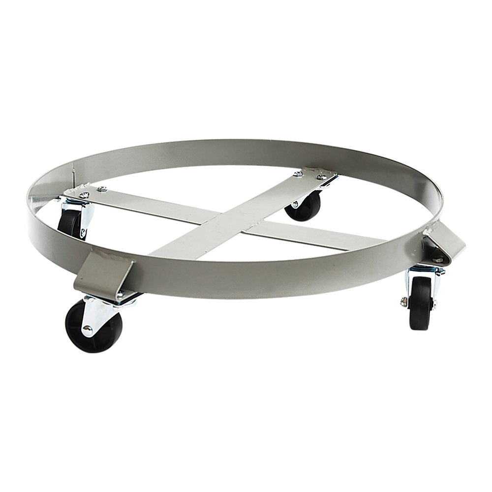 Drum Dolly 450kg 55 Gallon w Swivel Casters Heavy Duty Steel Frame Non Tipping