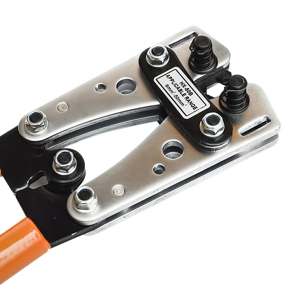 6-50 mm2 Wire Crimper Cable Crimp Electric Tube Crimping Hand Tool Battery Lug