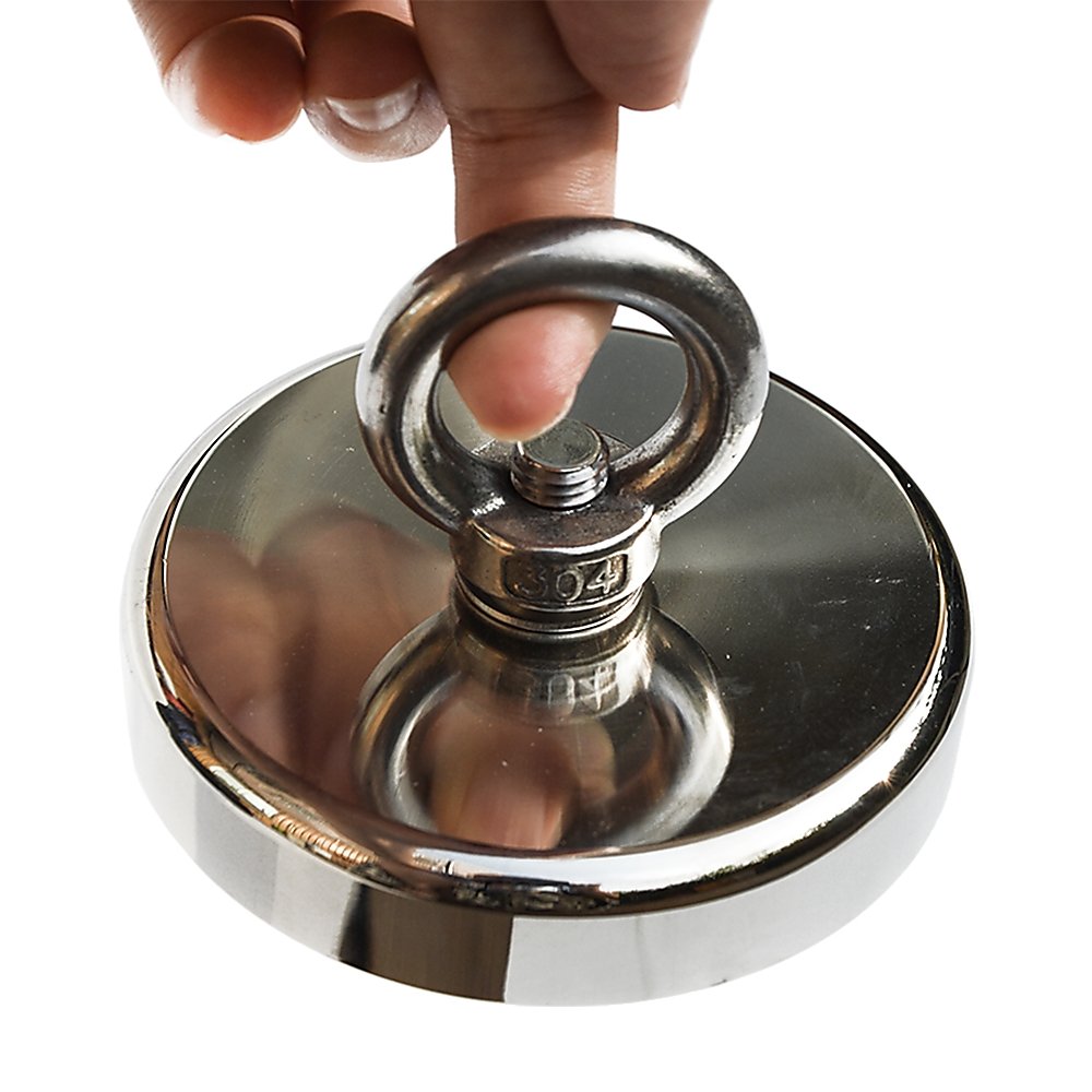 400Kg Salvage Strong Recovery Magnet Neodymium Hook Treasure Hunting Fishing