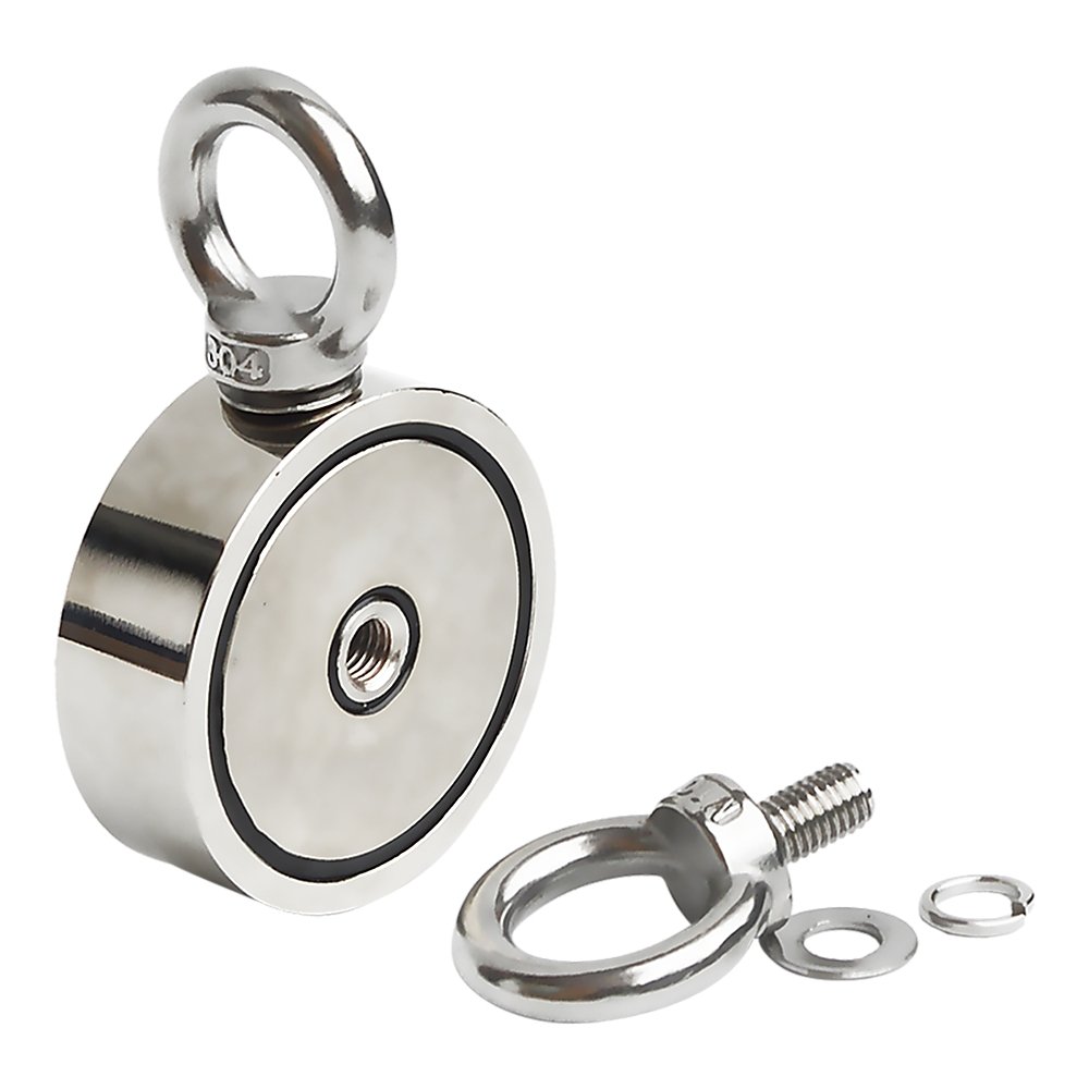 340Kg Salvage Strong Recovery Magnet Neodymium Hook Treasure Hunting Fishing