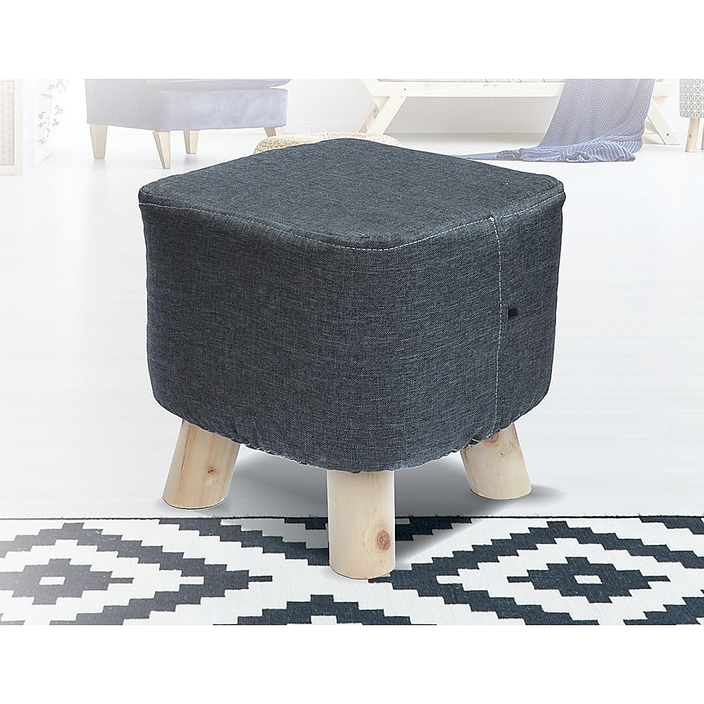 Fabric Foot Ottoman / Pouf