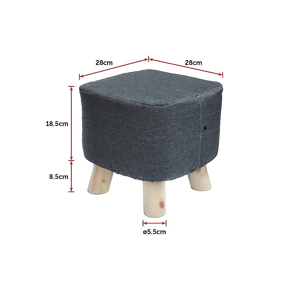 Fabric Foot Ottoman / Pouf
