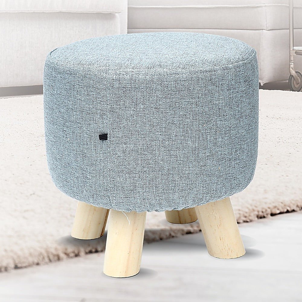 Padded Fabric Ottoman Foot Rest