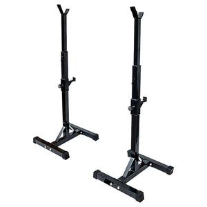 Pair of Adjustable Squat Rack Sturdy Steel Barbell Bench Press Stands GYM/HOME