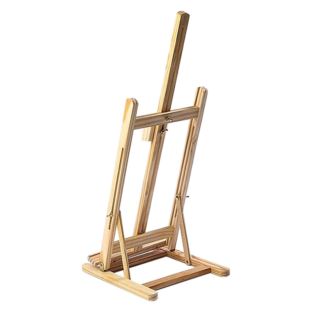 Tabletop Easel Wood Studio H-Frame Artist Art Display Painting Shop Tripod Stand Wedding
