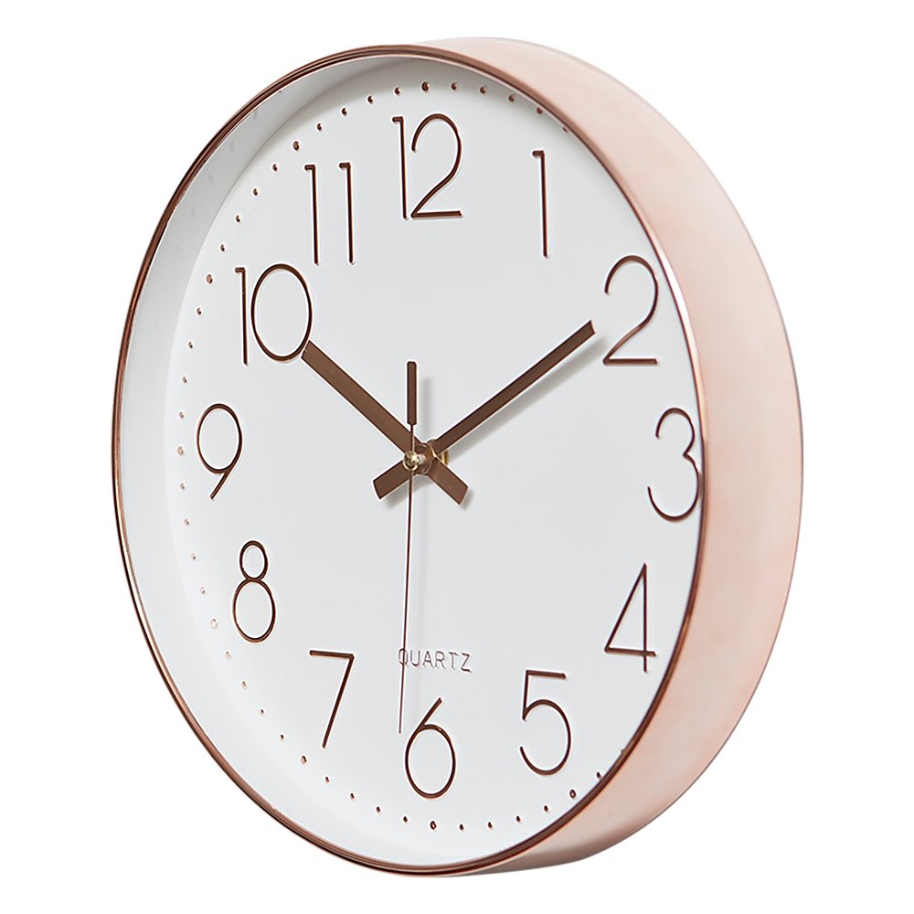 Rose Gold Modern Wall Clock