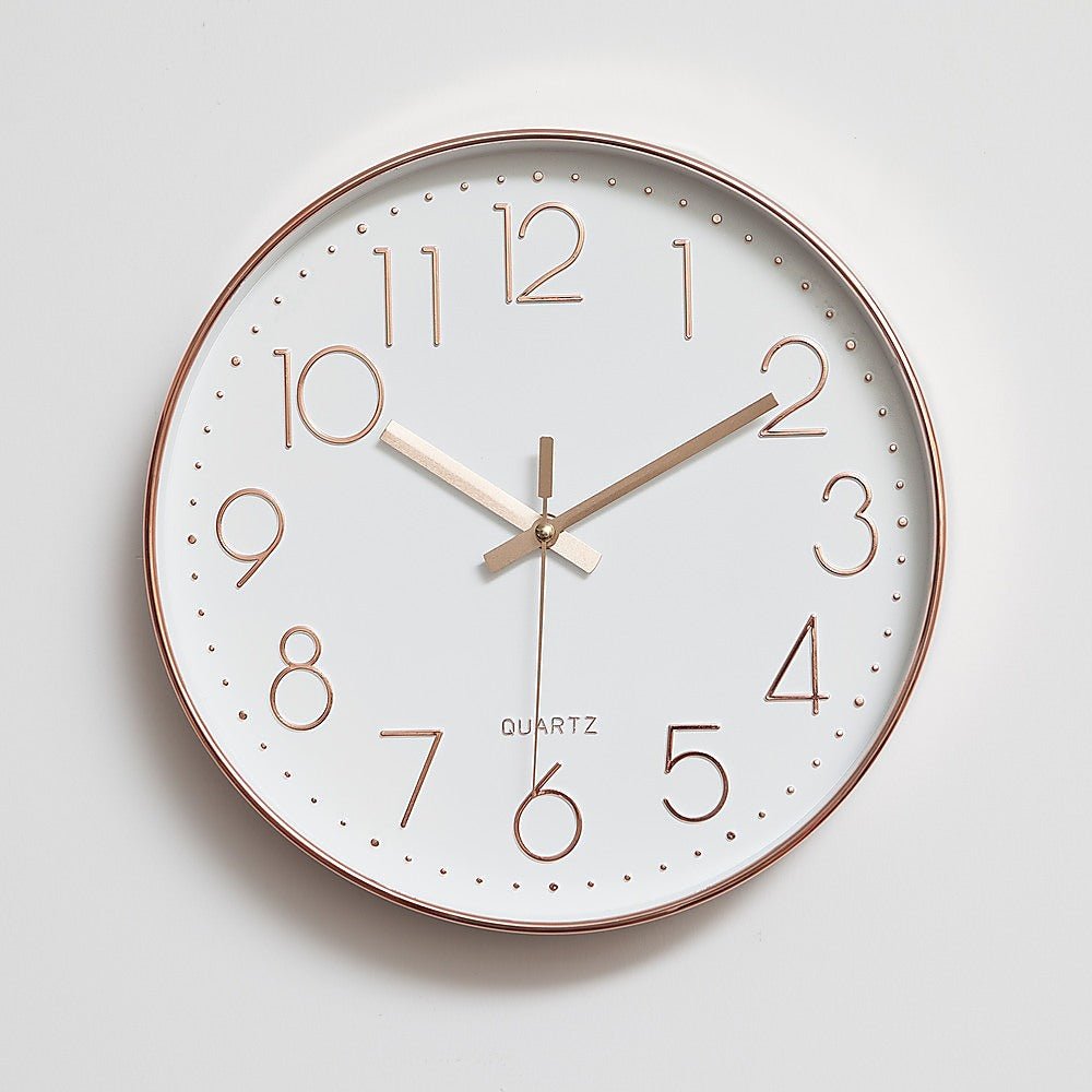 Rose Gold Modern Wall Clock