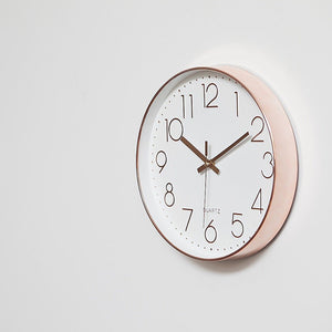 Rose Gold Modern Wall Clock