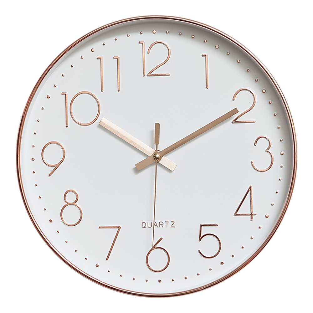 Rose Gold Modern Wall Clock