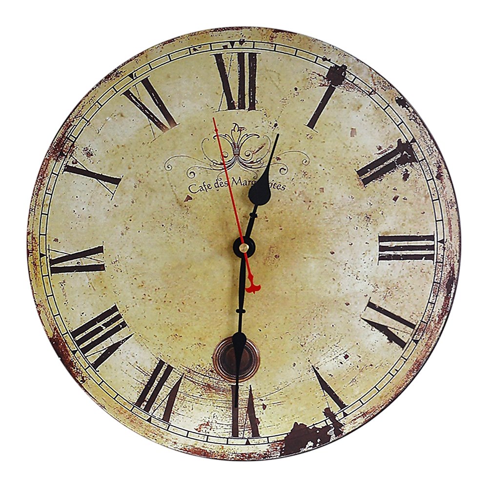 Large Vintage Wall Clock Kitchen Office Retro Timepiece