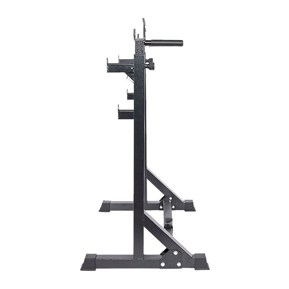 Commercial Squat Rack Adjustable Pair Fitness Exercise Weight Lifting Gym Barbell Stand
