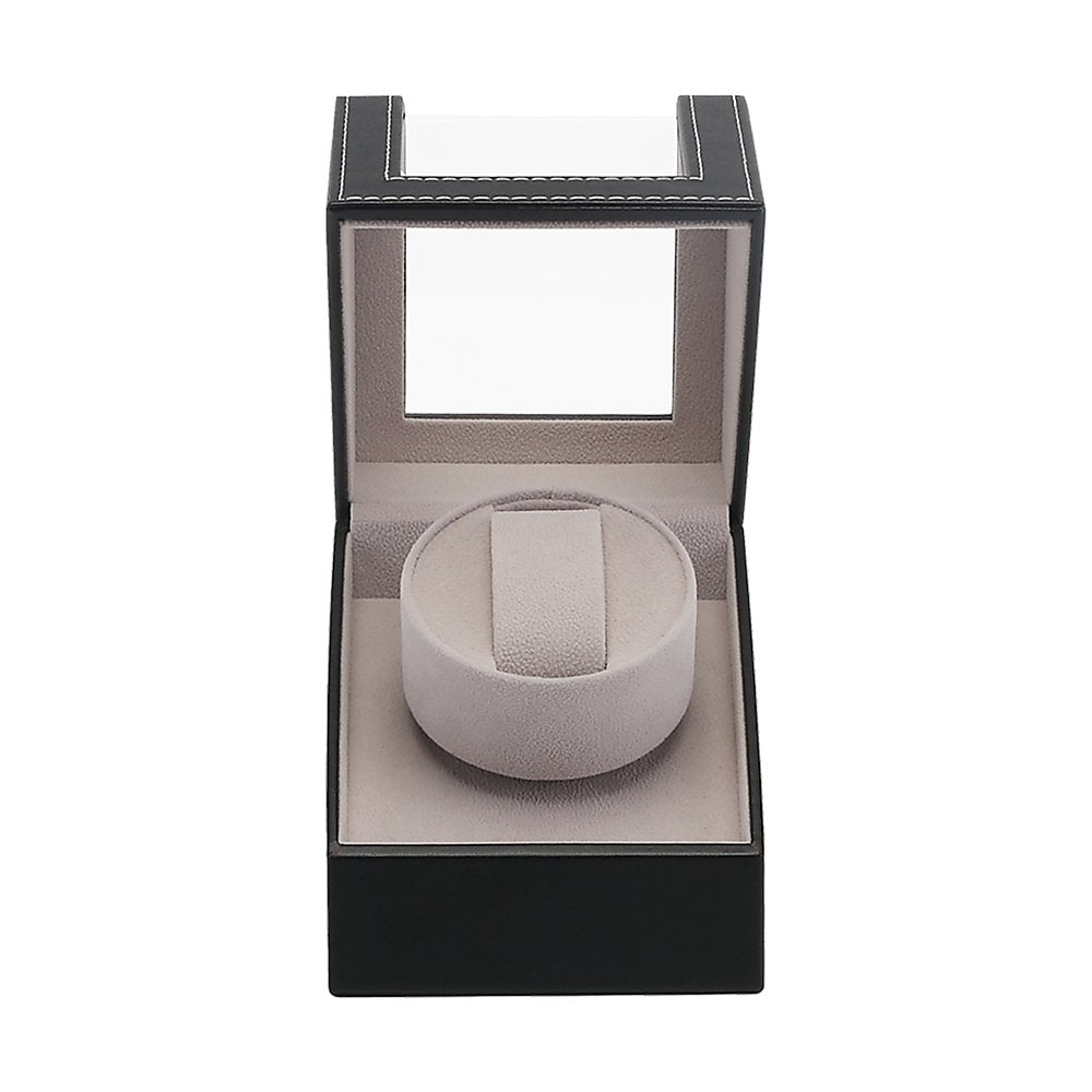 Automatic Watch Winder Display Box Case Motor Rotation Storage PU Leather