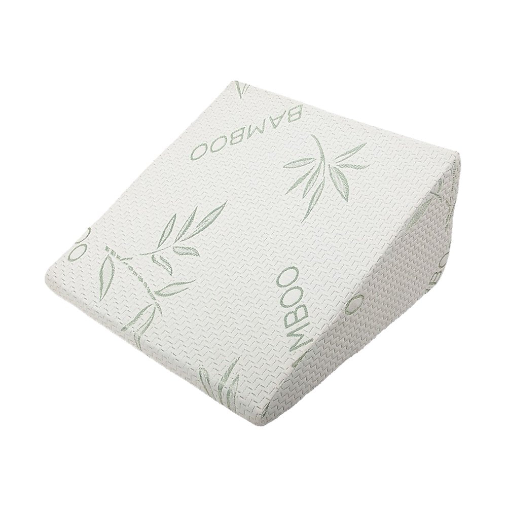Cool Gel Memory Foam Bed Wedge Pillow Cushion Neck Back Support Sleep with Cover