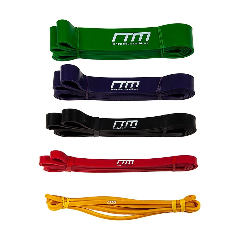 Resistance Band Loop Set of 5 Heavy Duty Gym Yoga Workout