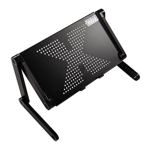 Aluminium Alloy Folding Laptop Computer Stand Desk Table Tray On Bed Mouse