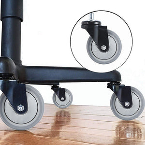 5 x Office Chair Caster Wheels Set Heavy Duty & Safe for All Floors w/Universal Fit