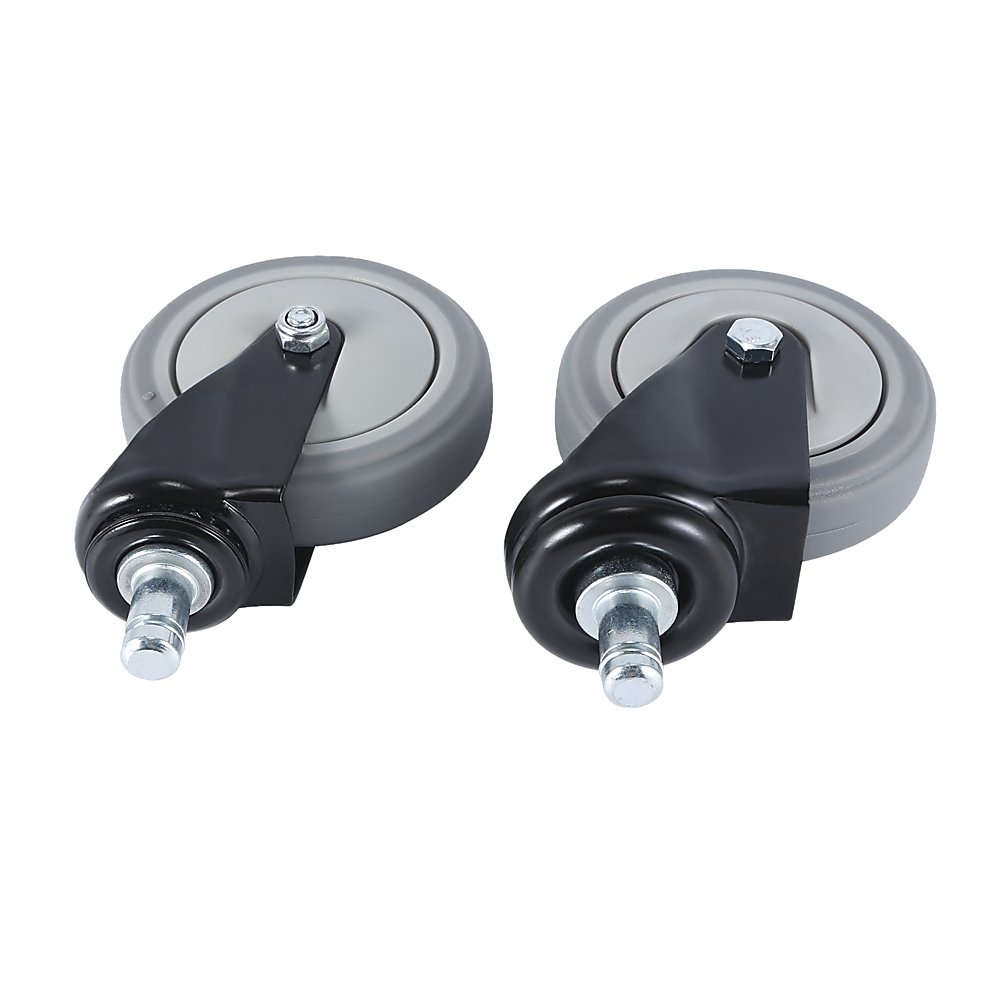 5 x Office Chair Caster Wheels Set Heavy Duty & Safe for All Floors w/Universal Fit