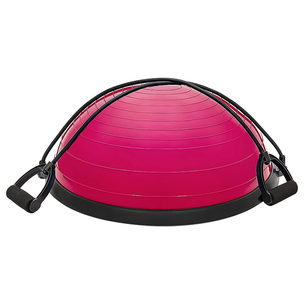 Yoga Balance Trainer Exercise Ball for Arm, Leg, Core Workout with Pump, 2 Resistance Bands