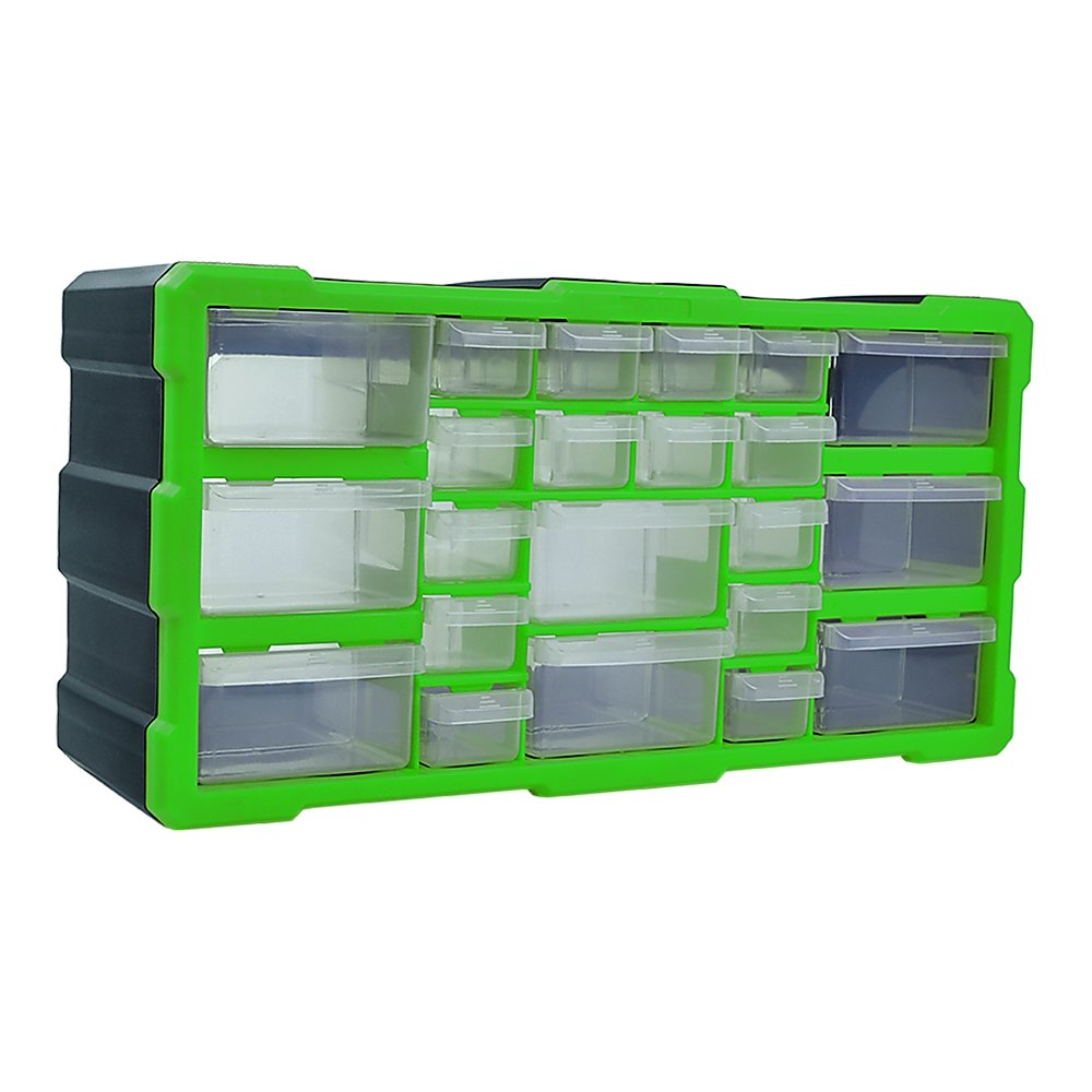 22 Multi Drawer Parts Storage Cabinet Unit Organiser Home Garage Tool Box